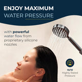 HammerHead Showers? Solid Metal LOW FLOW Handheld Shower Head with Hose and Brass Holder – OIL RUBBED BRONZE ?C Water Saving 1.75 GPM Detachable Shower Head – Adjustable Shower Wand Bracket & 6ft Hose